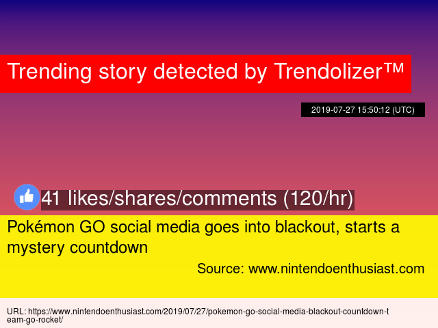 Pokemon Go Social Media Goes Into Blackout Starts A Mystery Countdown