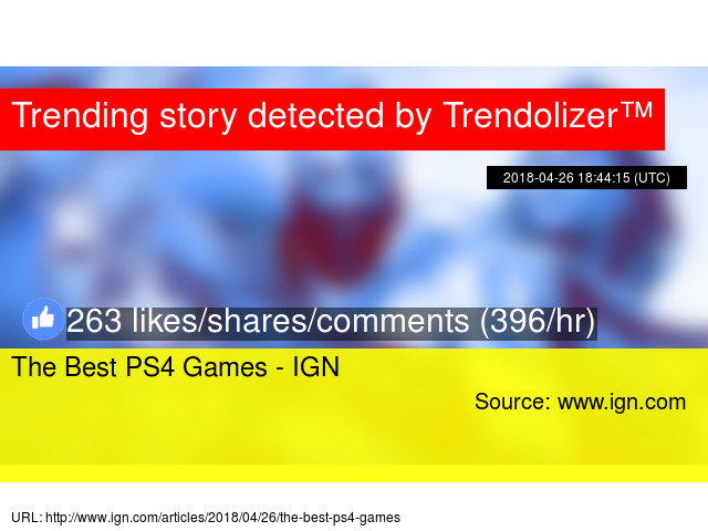 top rated ps4 games ign