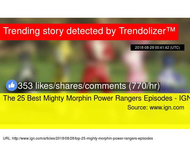 top 25 mighty morphin power rangers episodes